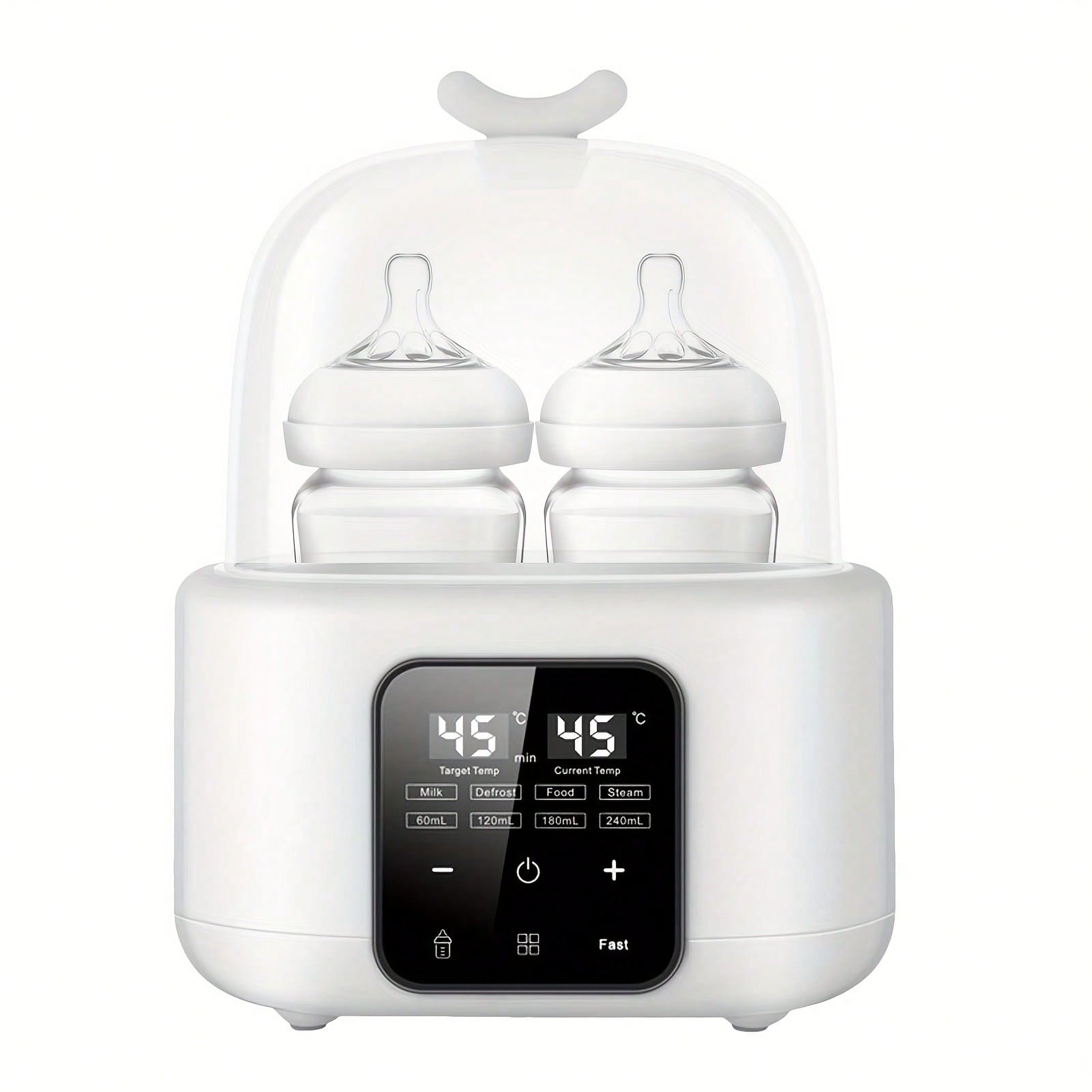 Baby Food Warmer - Chauffe-biberon rapide 6-en-1 - Minuteur/température réglable/arrêt