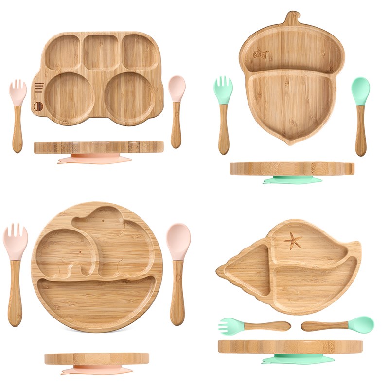 Baby Food Menu - Ensemble de vaisselle en silicone pour