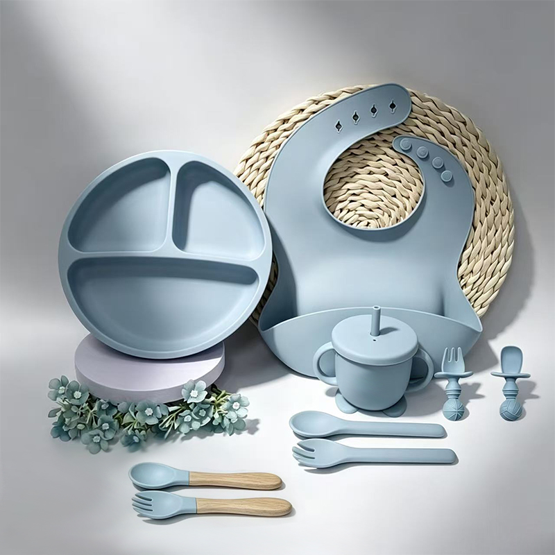 Baby Food Menu - Ensemble d'alimentation pour bébé en silicone,