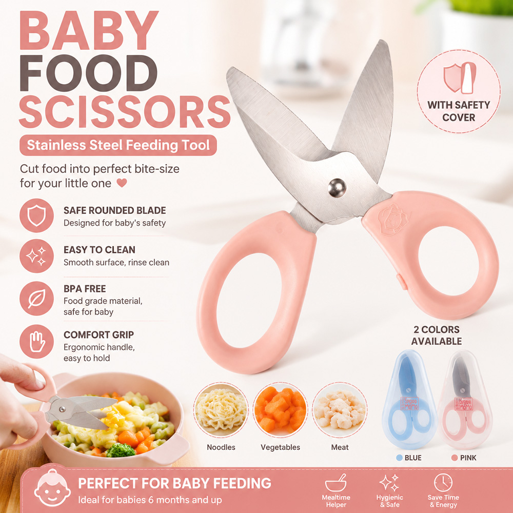 Baby Food Scissors - Ciseaux pour aliments pour bébés en