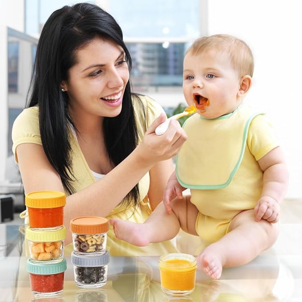 Lot de 6 pots en verre réutili - Baby Food Jars With Lids avis et prix